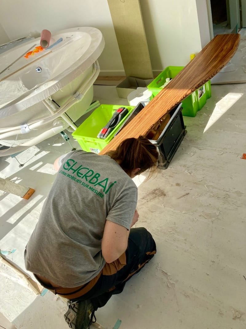 Premier chantier de Caroline